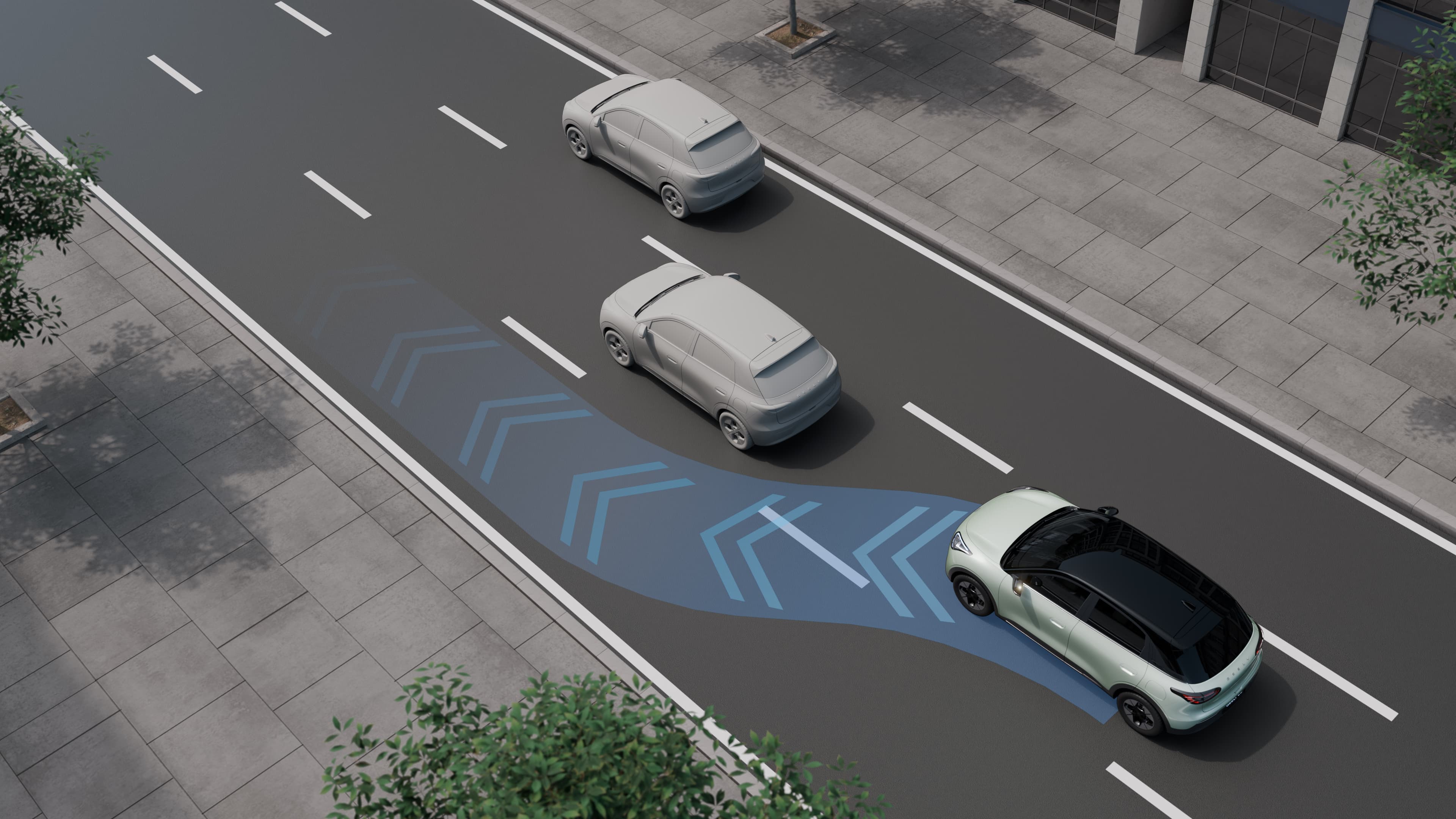 Lane changing and keeping assist