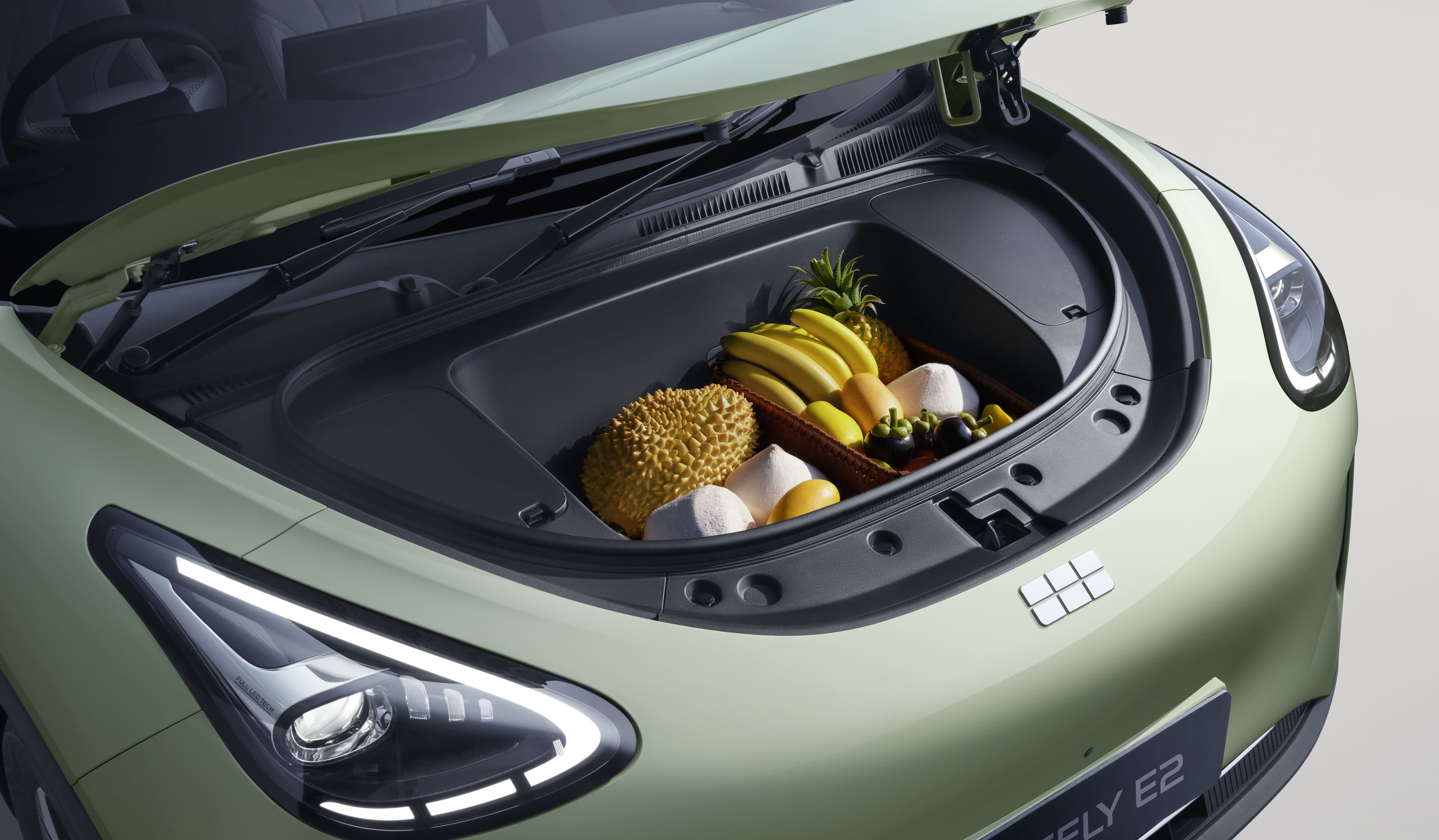 Geely E2 front trunk