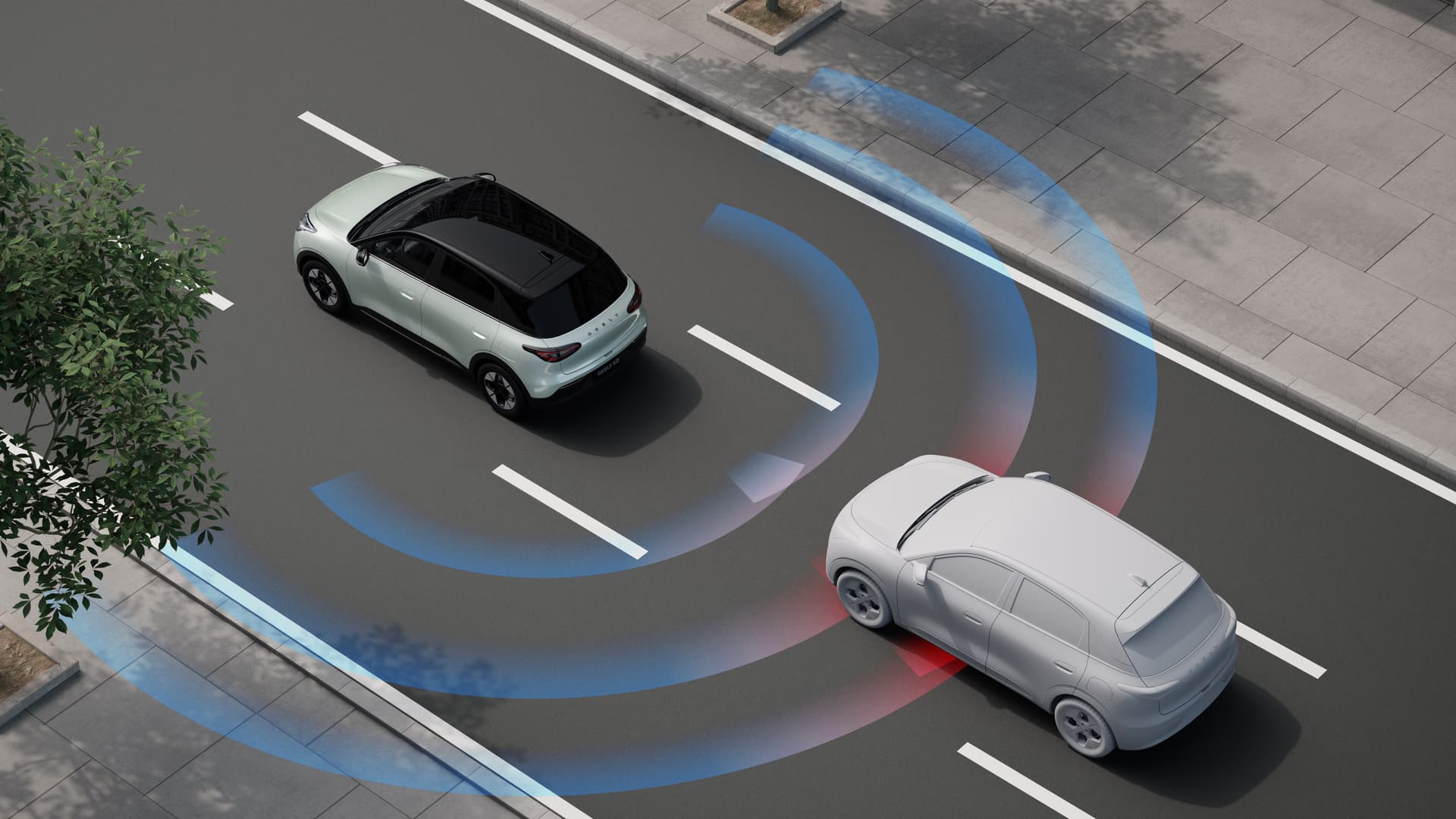 Rear collision warning